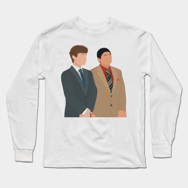 Modern Family Luke and Manny at Wedding Meme Fan Art Long Sleeve T-Shirt by senaeksi